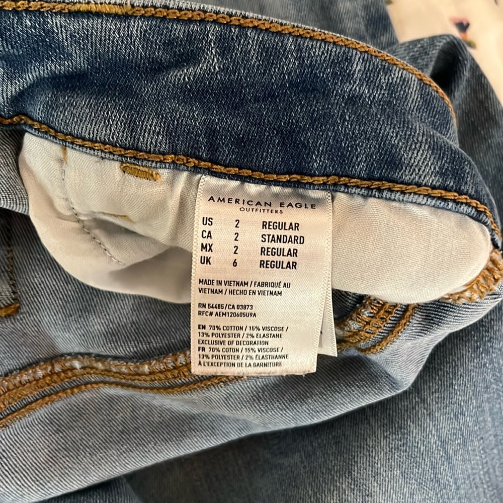 American Eagle skinny jeans super high rise
